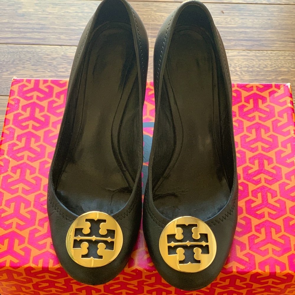Tory Burch Sophie Wedge black/gold